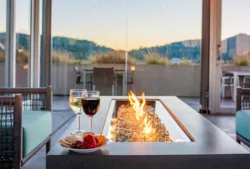 fire feature with table and two wine glasses and cheese plate with hill views in the background7-4557.jpg